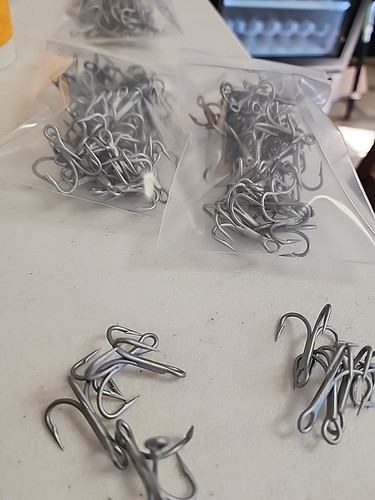 50pc vmc strong treble hook - 50pc,