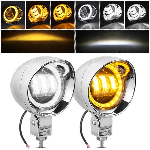 Chrome motorcycle led - 2x,