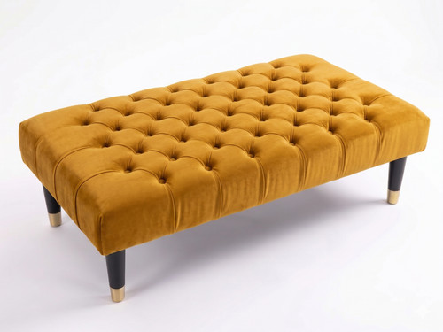 Plush velvet chesterfield - velvet,