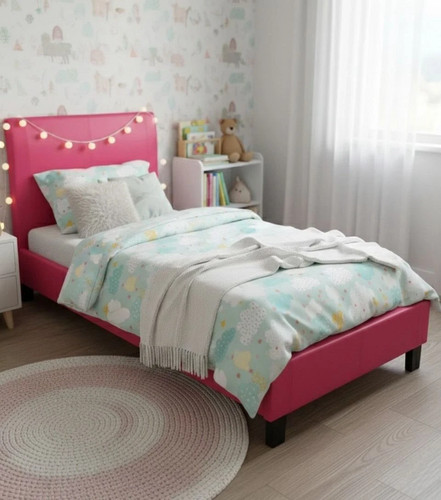 3ft pink faux leather - 3ft,