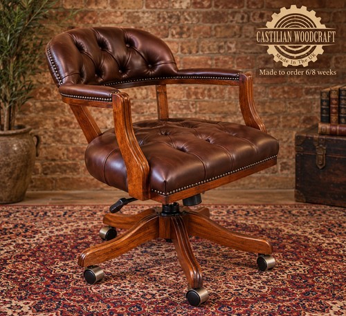 Court leather swivel - swivel, desk