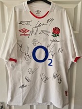 England Signed Rugby Shirt
