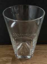 New Jameson Irish Whiskey Etched Heavy Bottom Glass Pub Bar Mancave