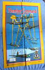Bomber Command Second World War Tea towel  Stirling Lancaster Halifax aircraft