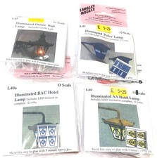 7mm/O LANGLEY POLICE, AA HOTEL, RAC HOTEL AND ORNATE WALL LIGHT KITS