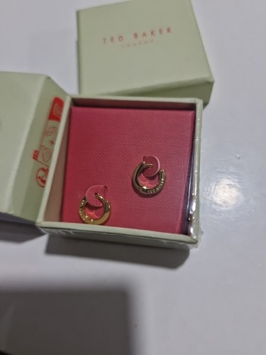 Ted baker logo hoop earrings - ted,