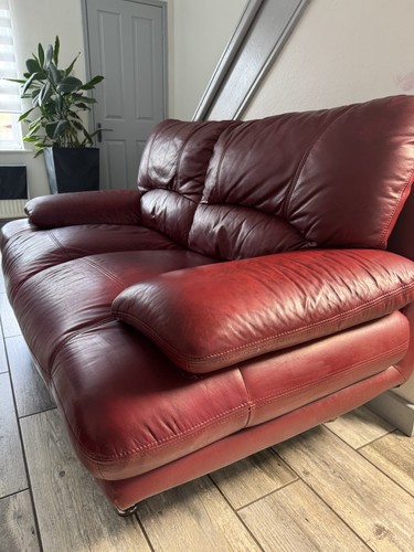 Leather sofa and chair set - chair,