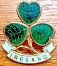 Irish shamrock brooch - irish,