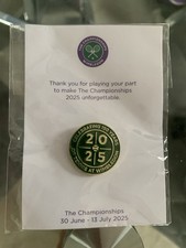Rare Wimbledon Lapel 2025 150 Year Anniversary Badge Pin