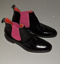 Base London Truman Black Cherry New Boots Mid High Hi Shine Size UK 7 (41)