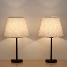 Set of 2 Bedside Table Lamps