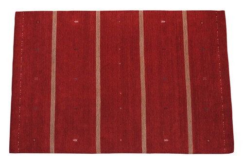 Red gabbeh rug - red, 100%