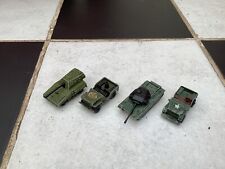 Vintage Army Vehicles x4 Type 1/72 Diecast Model Soldier Mixed Lot Hong Kong