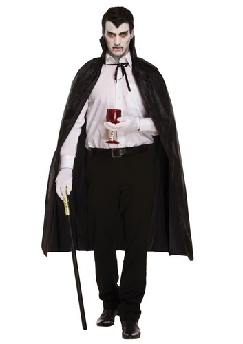 Black vampire cape - vampire, collar