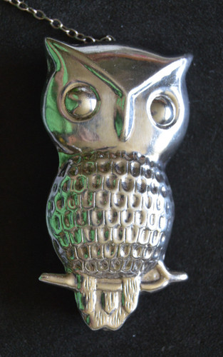 Vintage 925 silver - , owl