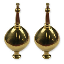 2x Clock Brass Finial Spire
