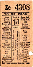 Tram ticket: Chatham &