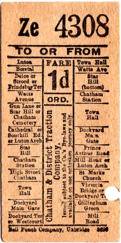 Tram ticket chatham - tram,
