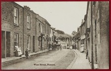 Penryn West Street houses delivery can people etc Argalls postcard Cornwall