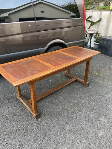 Antique oak refectory table - antique,