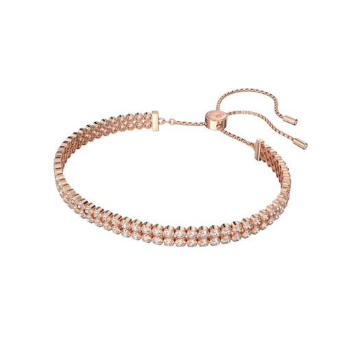Swarovski rose gold bracelet - rose,