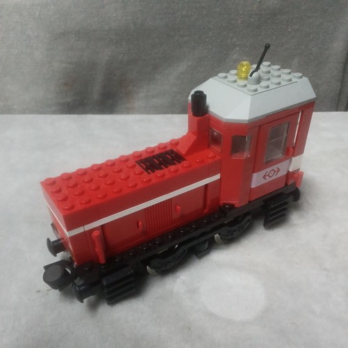 Lego train engine - train, red