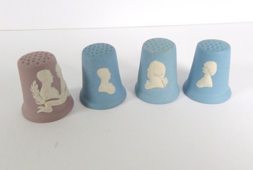 Wedgewood pottery thimbles - wedgewood,