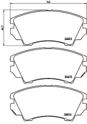 New brake pad set disc - disc,