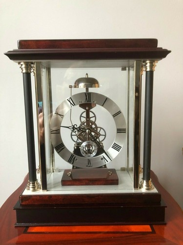 Quartz skeleton mantel clock - mantel,