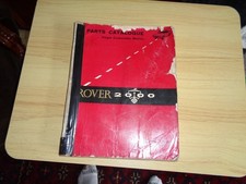 Rare Parts Catalogue Rover 2000 TC P6 Single Carburetter Models
