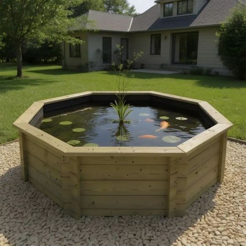 573 gallon raised wooden - 573, koi