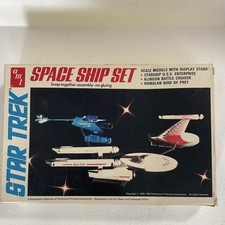 AMT Ertl  Star Trek Starship Set Model Kit USS Enterprise Klingon Bird Prey 1983