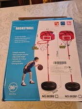 1.7m Kids Basketball Hoop Stand Adjustable Height For Indoor Outdoor Basketball