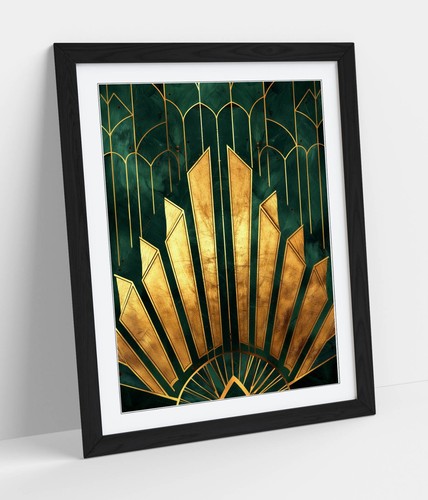 Green and gold art - and,
