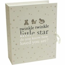 Widdop Bingham Twinkle Twinkle Baby Compartmental Keepsake Box