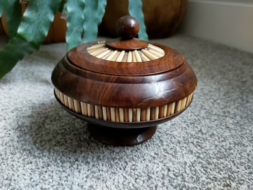 Wooden canister with - with, and