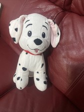 12” Sitting Dalmatian Spotty Puppy Dog Red Collar Clean Plush Soft Toy  Apr