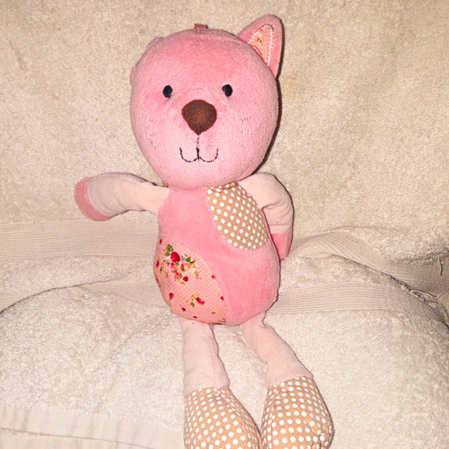 Mothercare pink plush cat soft - mothercare,