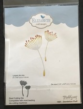 Dandelion Fluff clock seeds 1321 Elizabeth Craft Design metal cutting die set