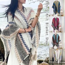Women Ethnic Knit Blanket