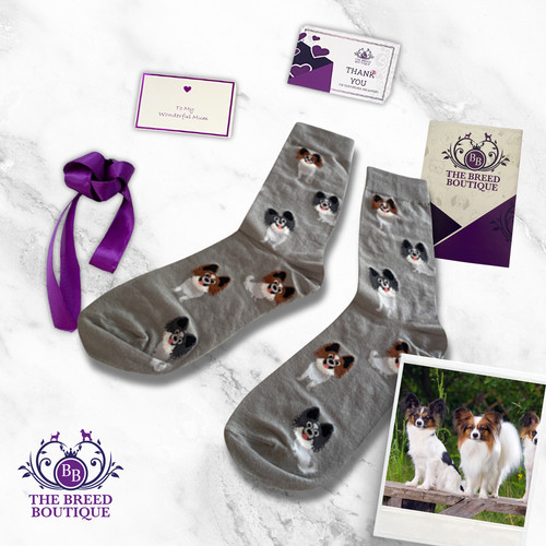 Papillon socks unisex one size - unisex,