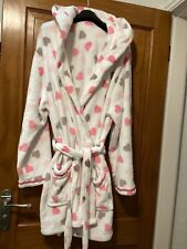New Without Tags Dressing Gown White & Pink Size M