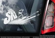 EAT, SLEEP, SKI - Car Window