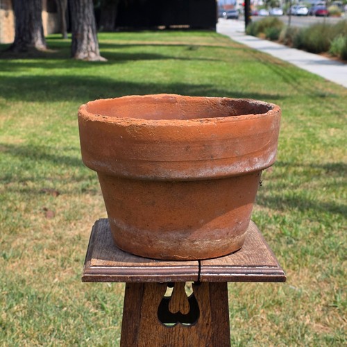 Vintage terracotta planter - vintage,