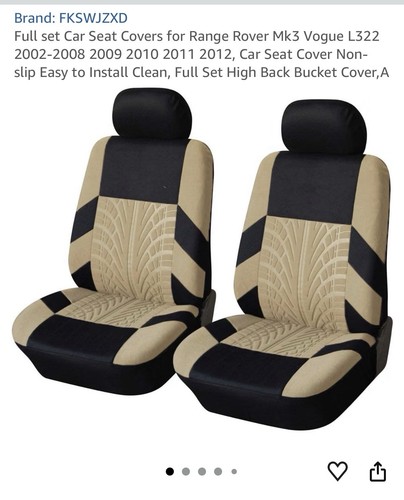 Car seat covers range - seat,