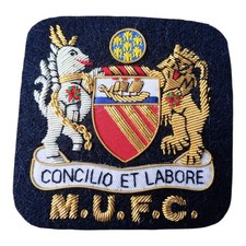 Manchester United Man Utd Football Club Bullion Embroidered Blazer Badge / Patch