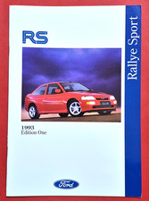 1993 FORD RS Sales Brochure -