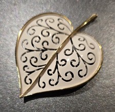 Rare Crown Trifari Leaf Brooch