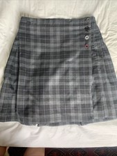Bedford Girls School Grey Tartan Skirt / Kilt Size 30” W 18” L