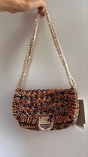 Vanessa Bruno Raffia Moon Bag